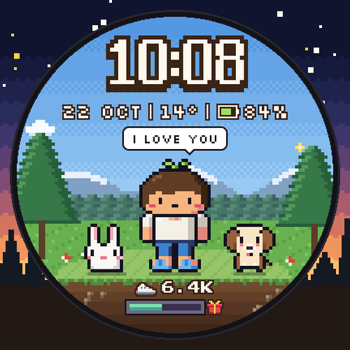 Pip watch face